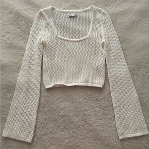 Hollister crochet sweater longsleeve